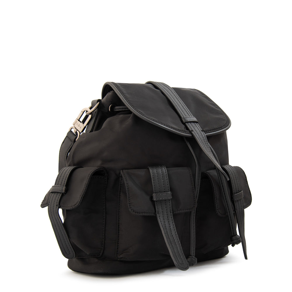 Mochila Ximena Nylon Negro