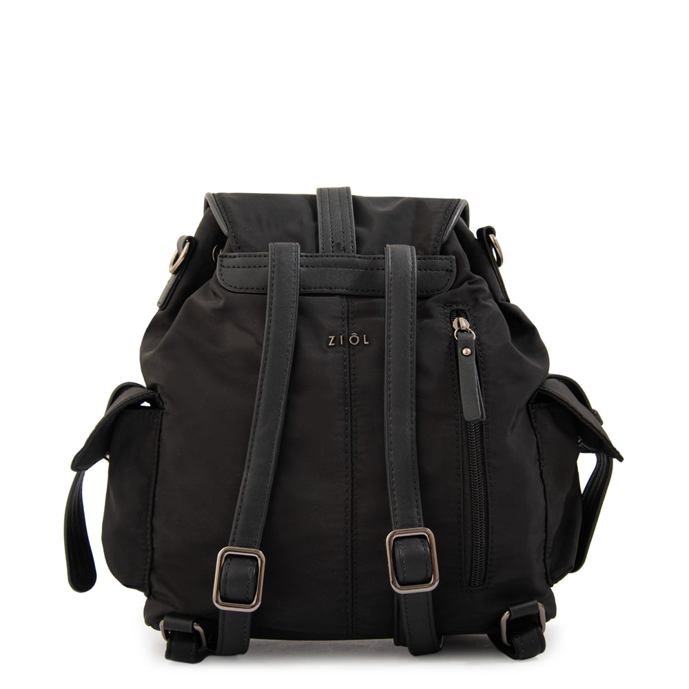 Mochila Ximena Nylon Negro