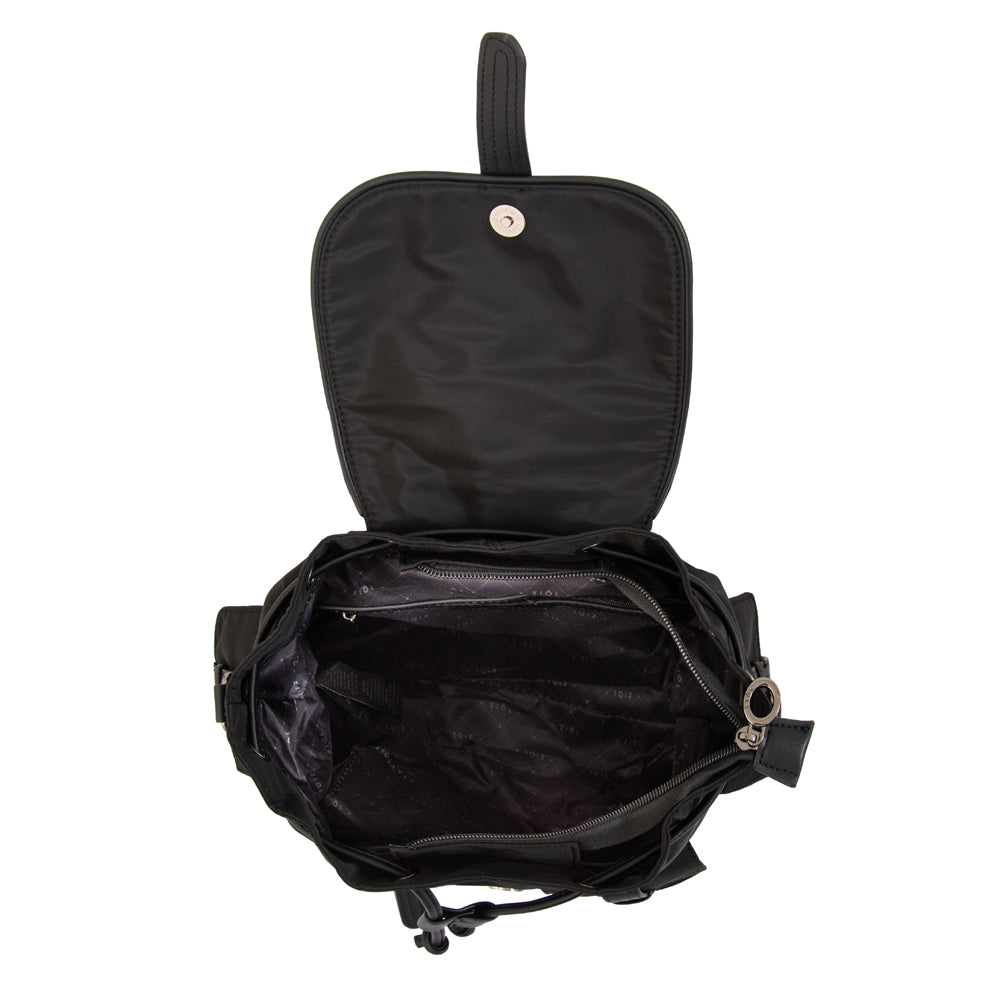 Mochila Ximena Nylon Negro
