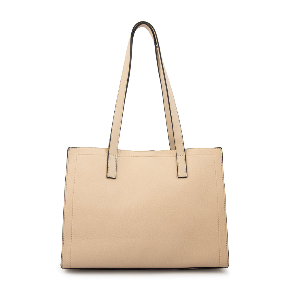 Cartera Dos Asas Florencia Blanco Crudo