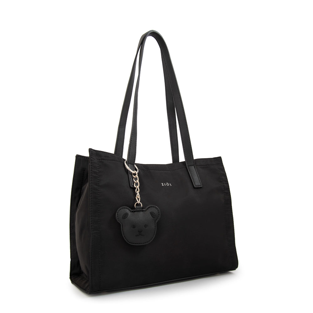 Cartera Dos Asas Florencia Nylon Negro