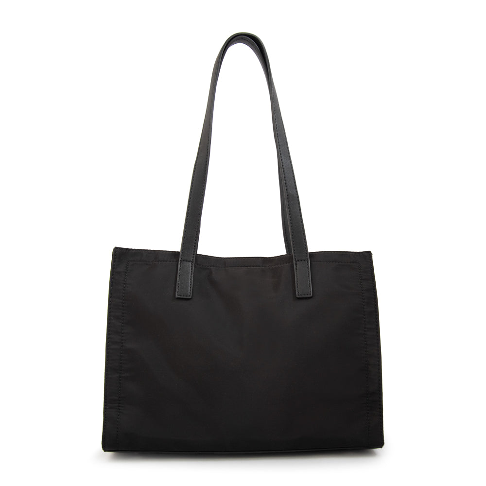 Cartera Dos Asas Florencia Nylon Negro