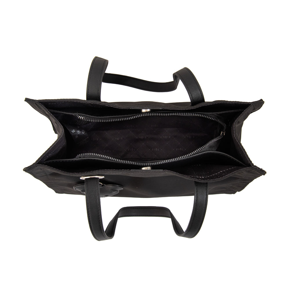 Cartera Dos Asas Florencia Nylon Negro