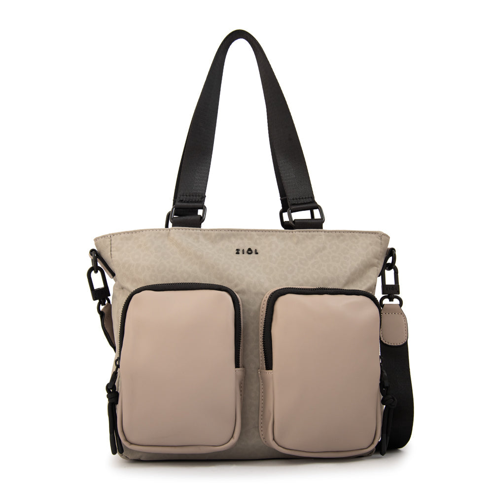 Cartera Dos Asas Selina Gris