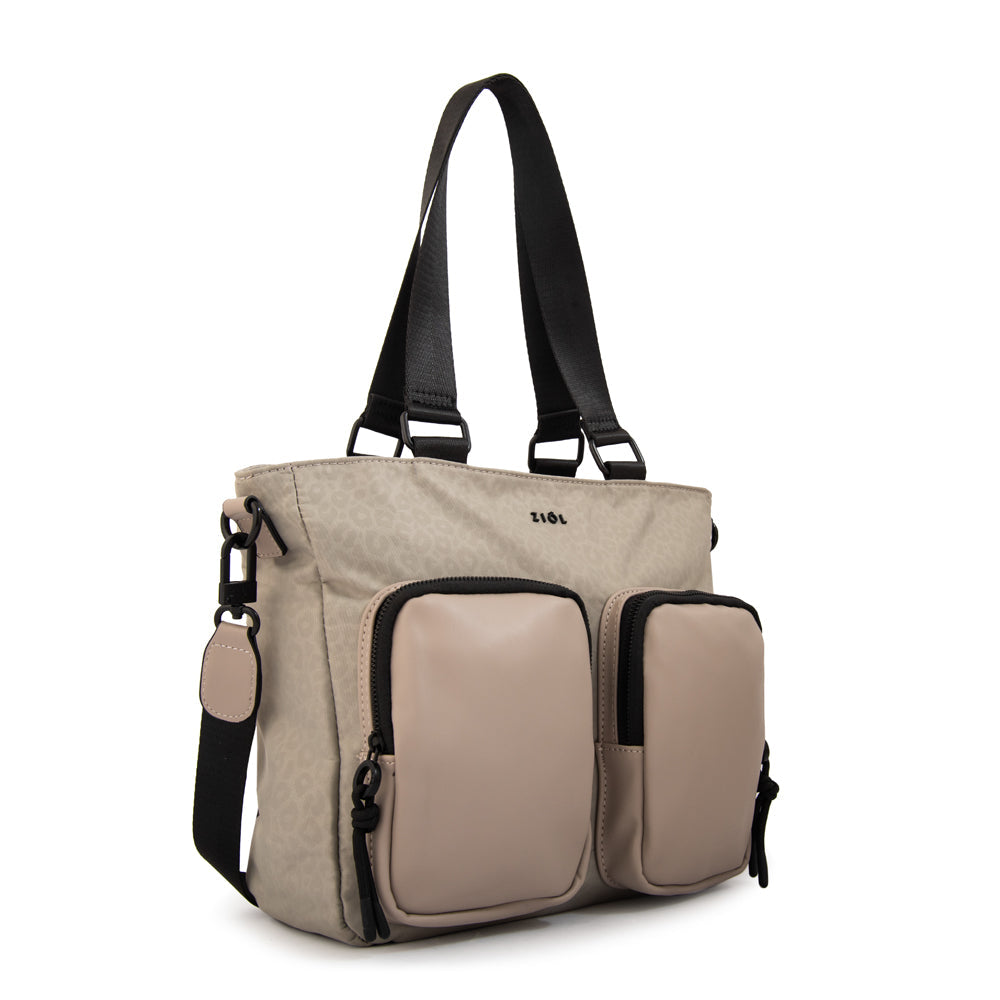 Cartera Dos Asas Selina Gris