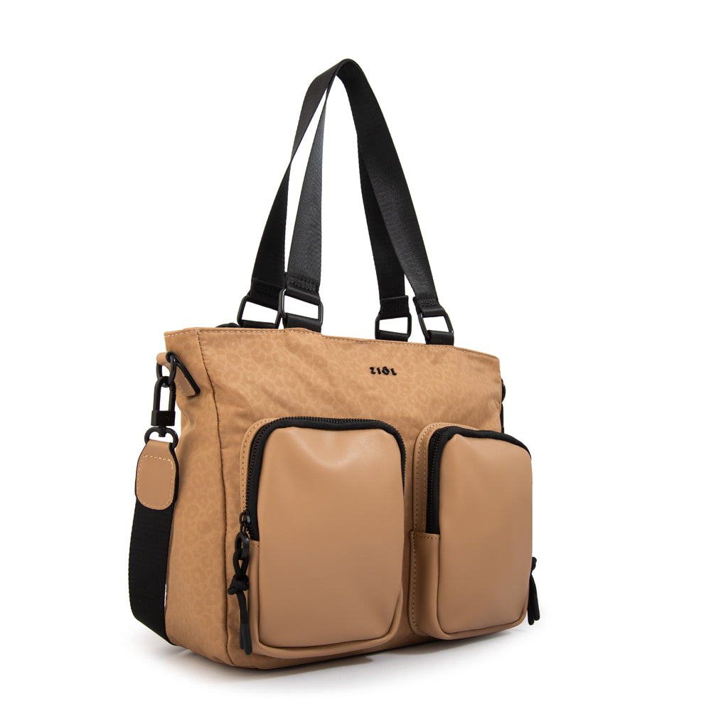 Cartera Dos Asas Selina Beige