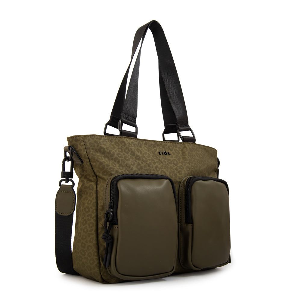Cartera Dos Asas Selina Verde Oliva