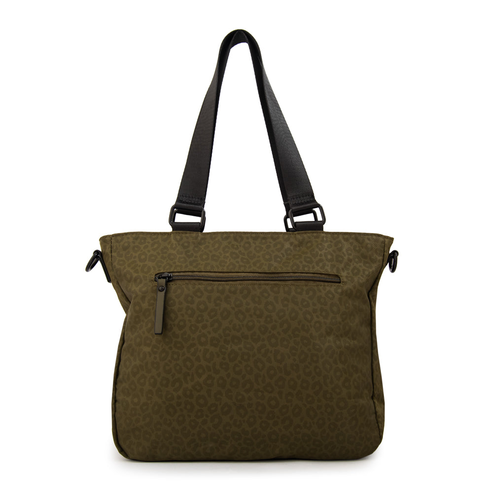 Cartera Dos Asas Selina Verde Oliva