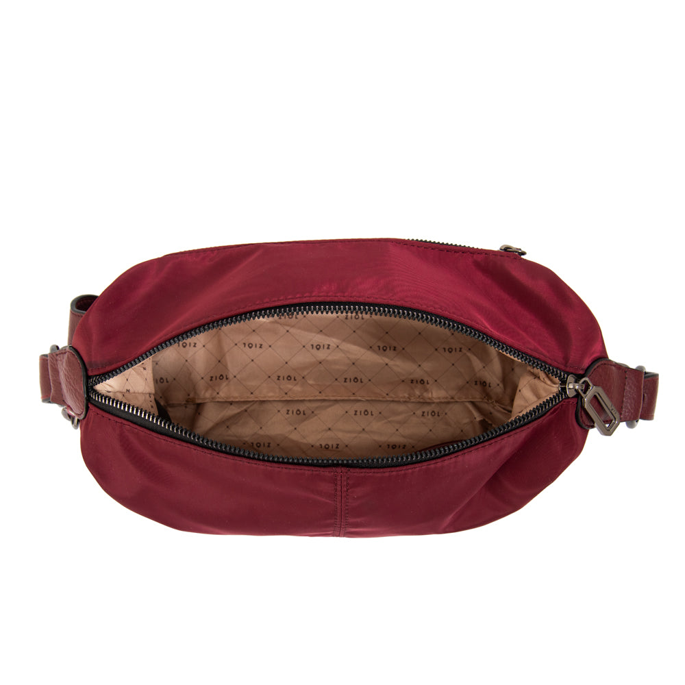 Crossbody Valeria Nylon Burdeo