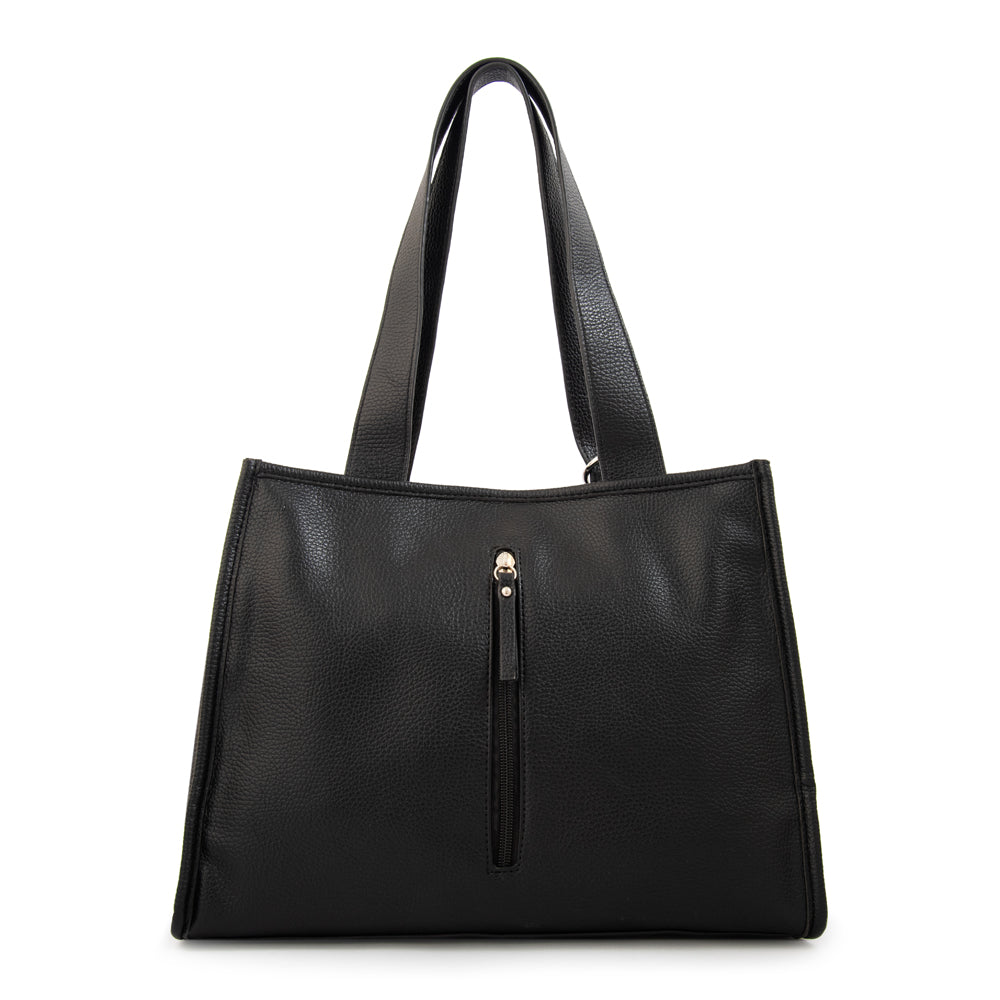 Cartera Dos Asas Renatta Negro