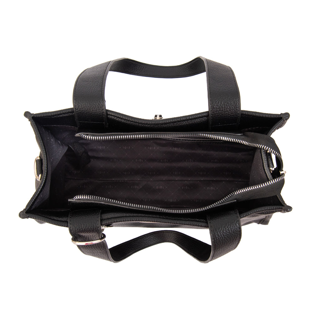 Cartera Dos Asas Renatta Negro