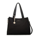 Cartera Dos Asas Renatta Nylon Negro