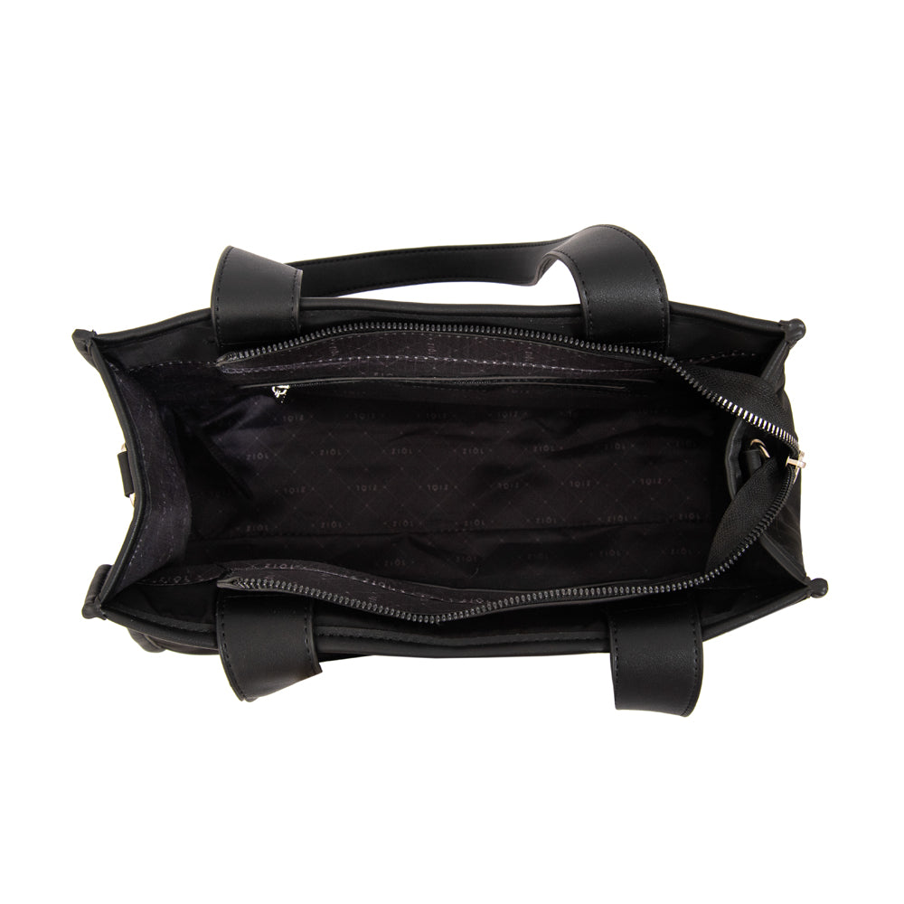 Cartera Dos Asas Renatta Nylon Negro
