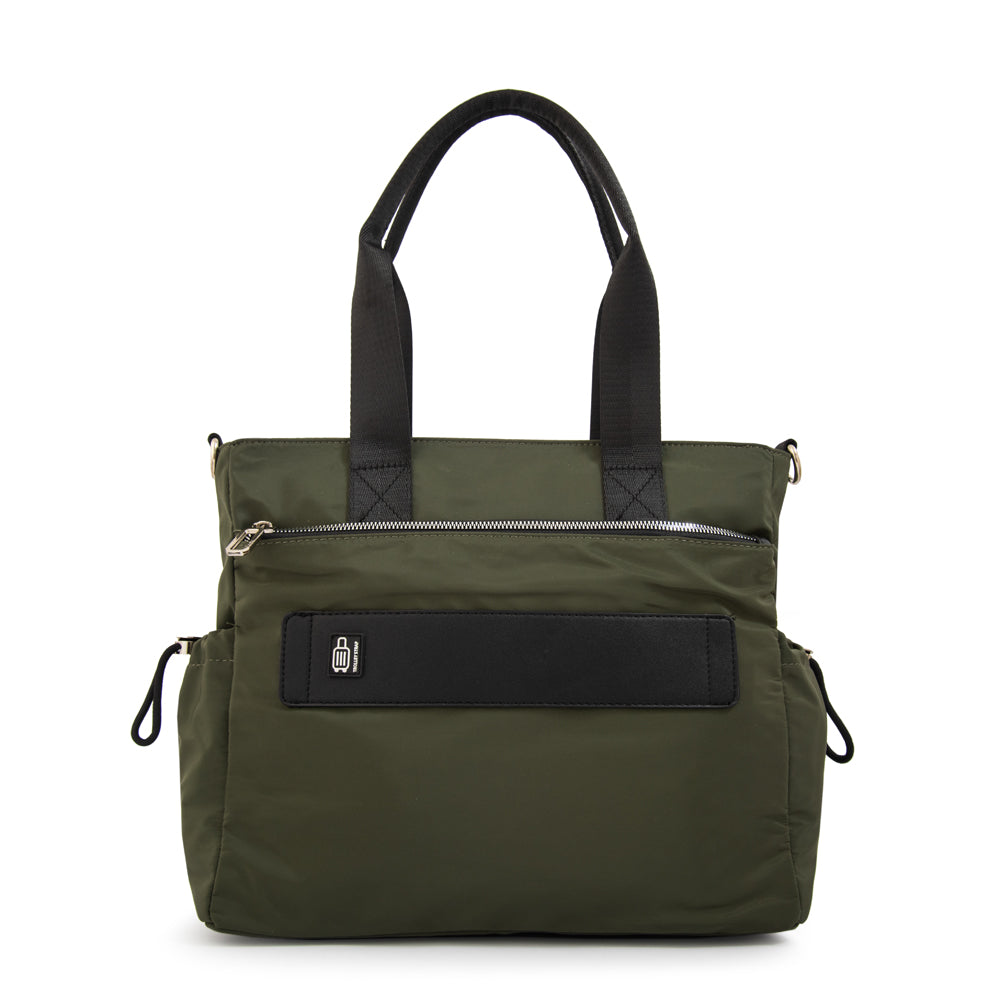 Cartera Dos Asas Elina Verde Oliva