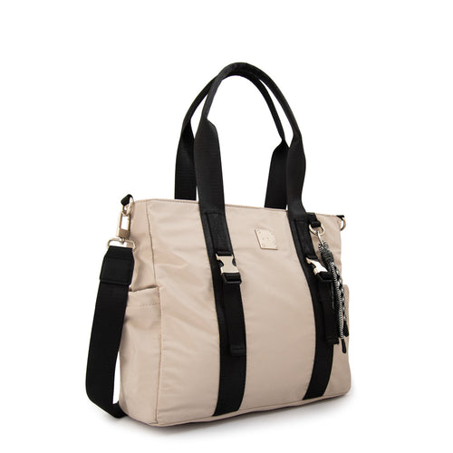 Cartera Dos Asas Elina Blanco Crudo