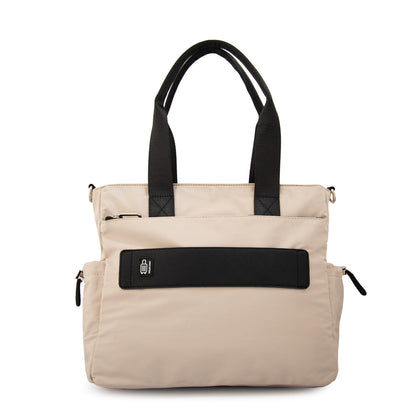 Cartera Dos Asas Elina Blanco Crudo