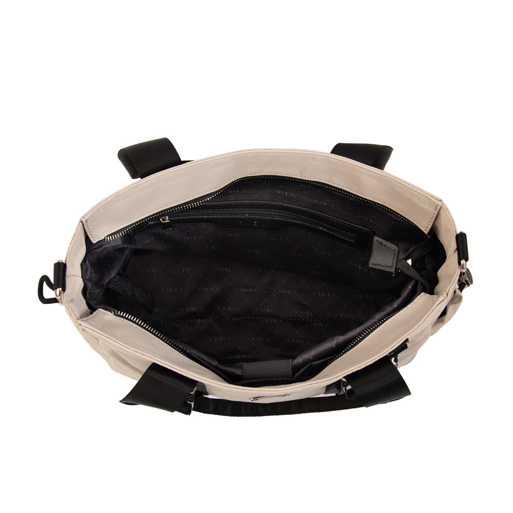 Cartera Dos Asas Elina Blanco Crudo