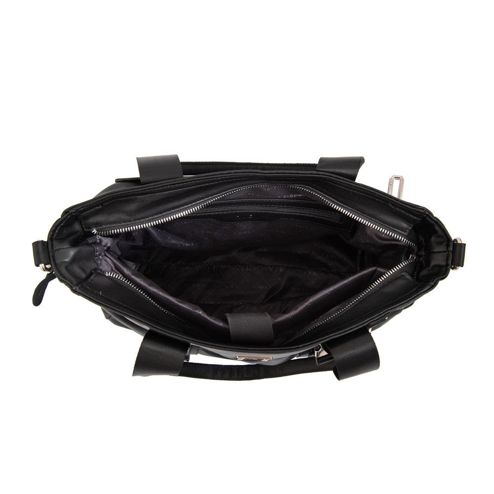Cartera Dos Asas Porta Laptop Elina Negro