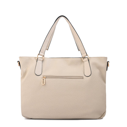 Cartera Dos Asas Barbara Blanco Crudo