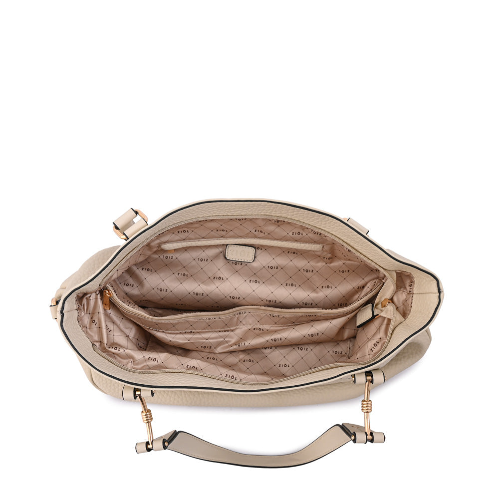 Cartera Dos Asas Barbara Blanco Crudo