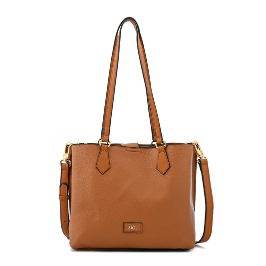 Cartera Dos Asas Viviene Camel