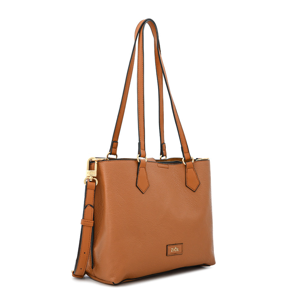 Cartera Dos Asas Viviene Camel