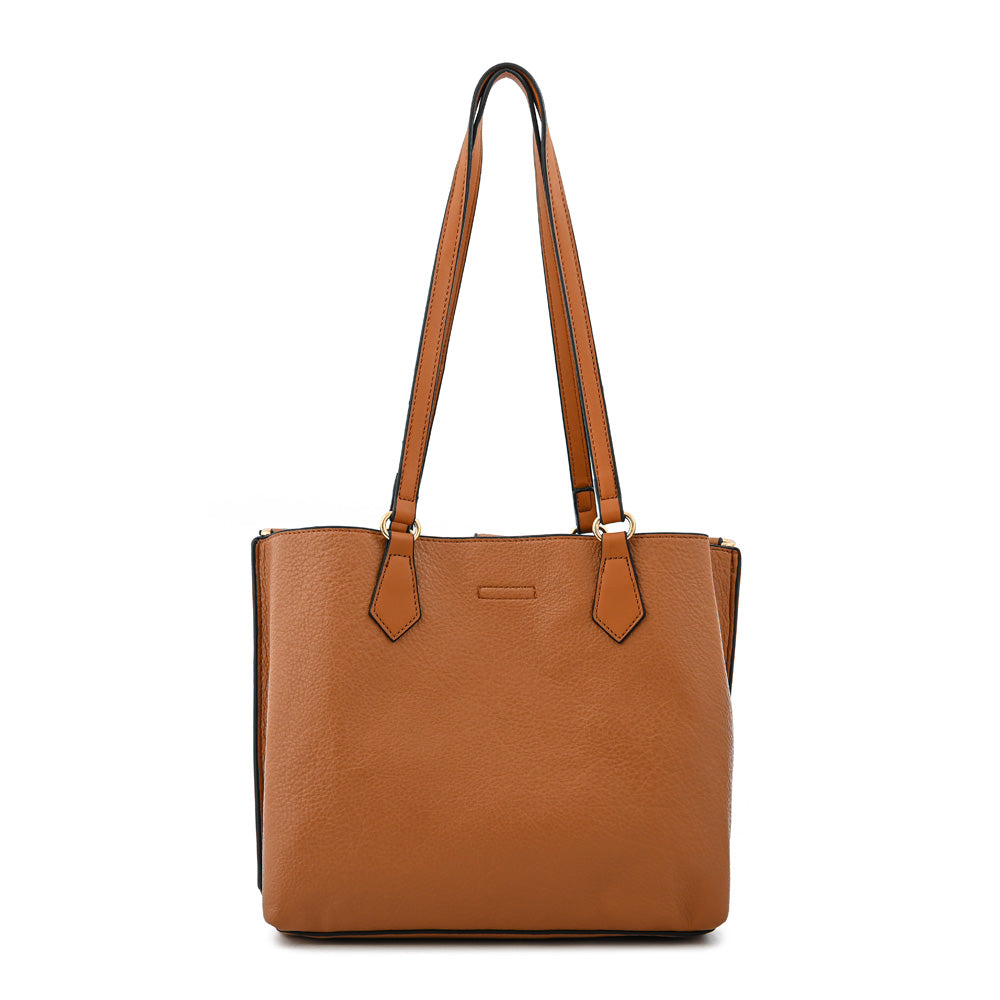 Cartera Dos Asas Viviene Camel