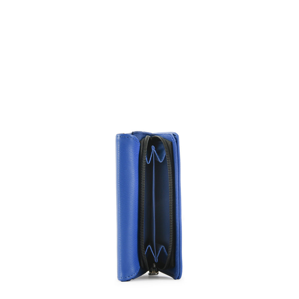 Billetera Mediana Cierre Exterior Fraila Azul
