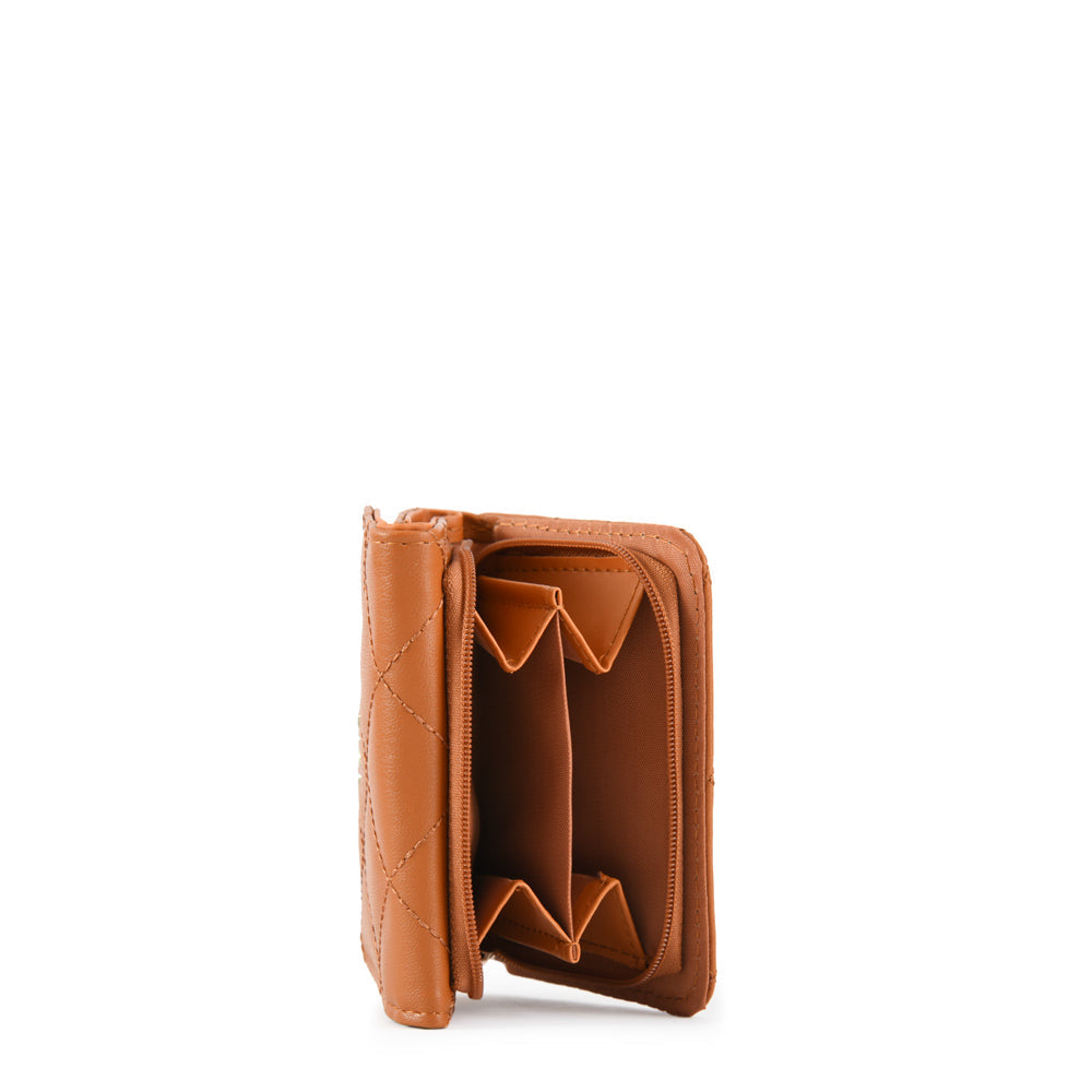 Billetera Cierre Exterior Bouffi Camel