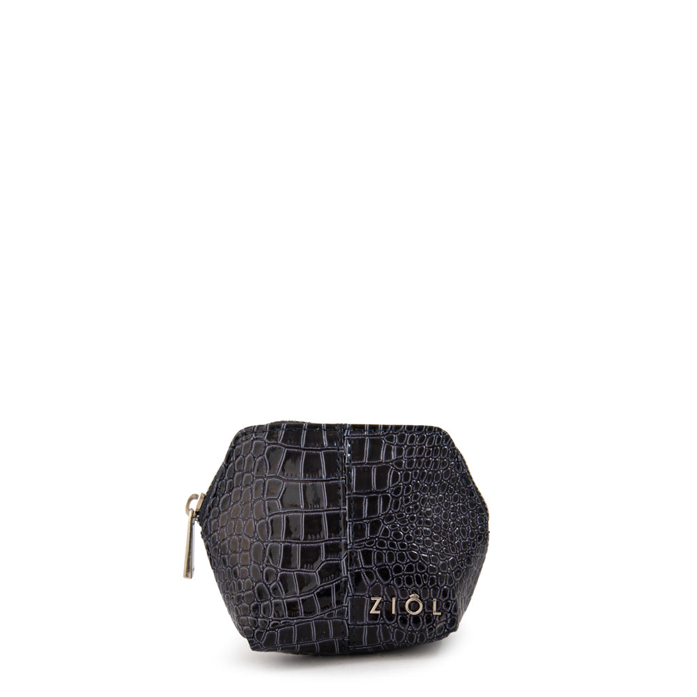 Monedero Caroline Azul Oscuro