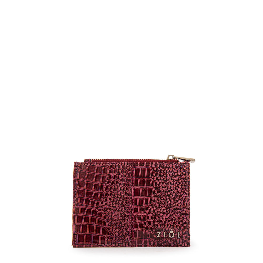 Tarjetero Caroline Rojo