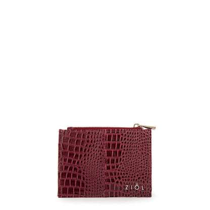 Tarjetero Caroline Rojo