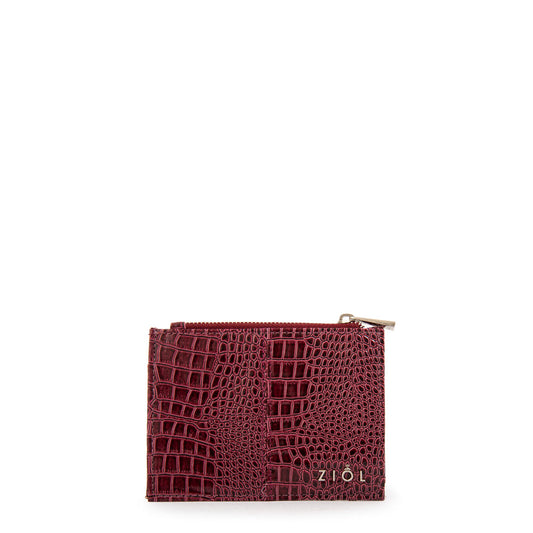 Tarjetero Caroline Rojo