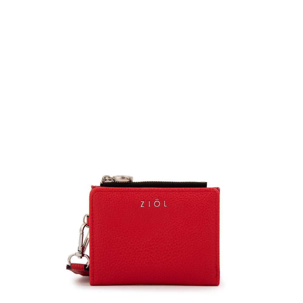 Billetera Cierre Exterior Vayk Rojo