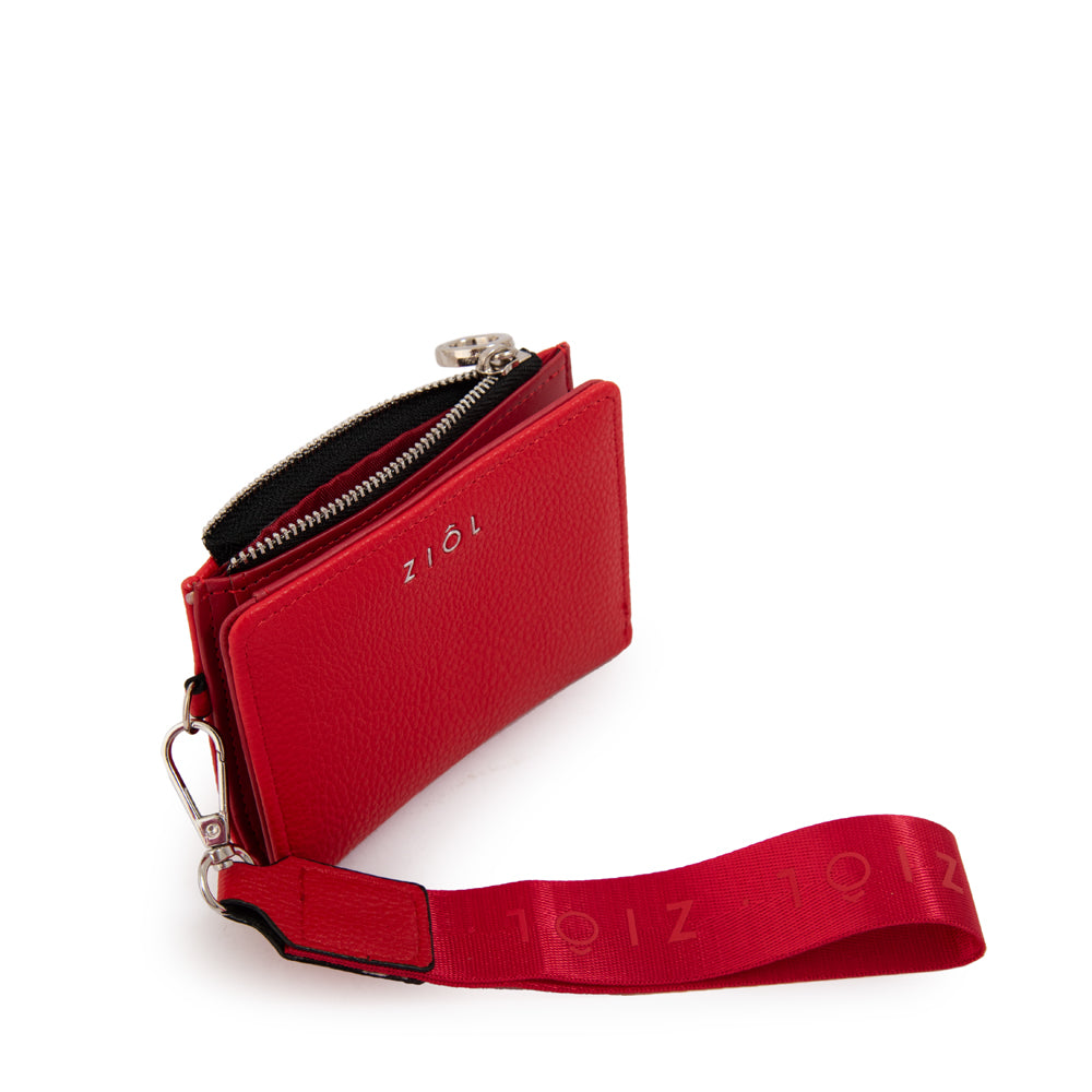 Billetera Cierre Exterior Vayk Rojo
