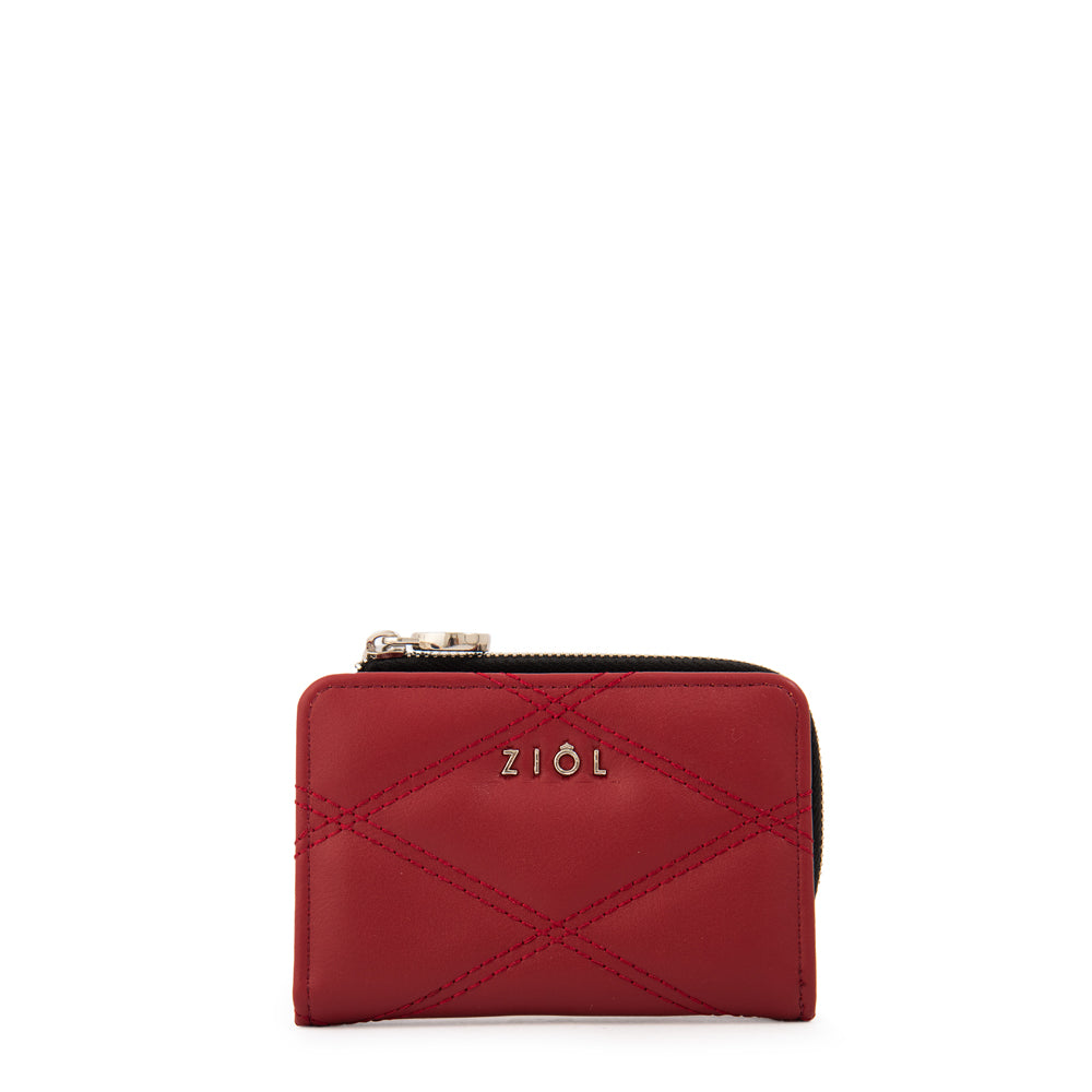 Billetera Pequeña Elvira Rojo