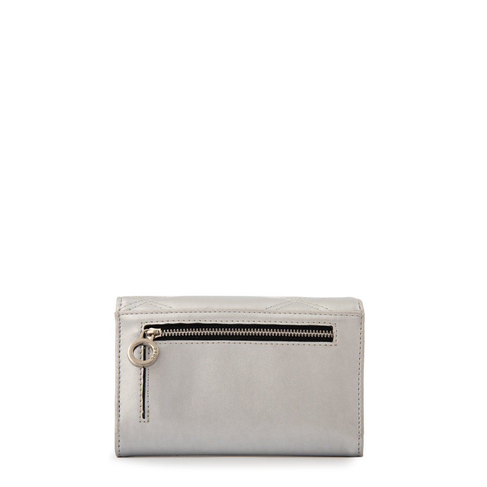 Billetera Elvira Plateado