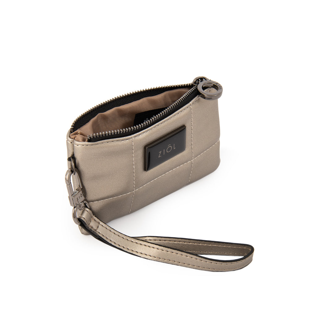 Monedero Tanya Plateado Oscuro