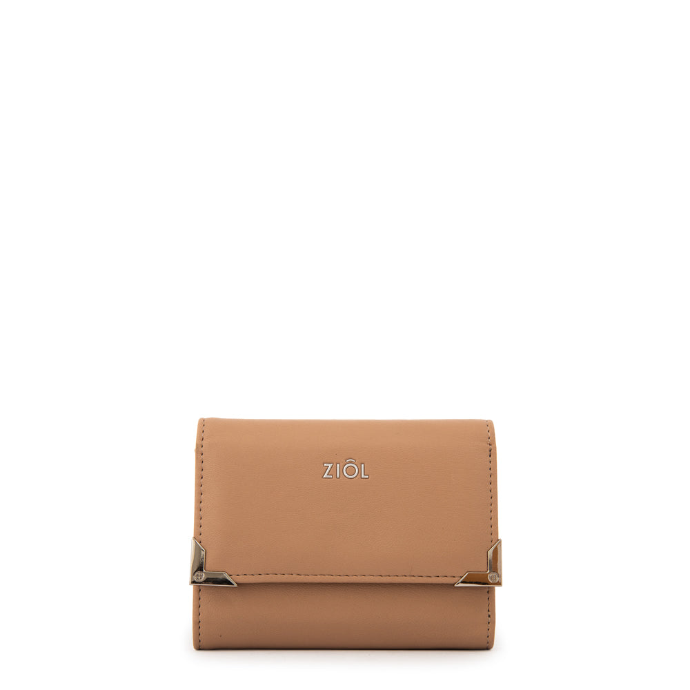 Billetera Demin Beige