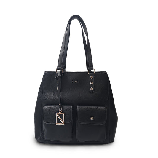 Cartera Dos Asas Alisa Negro