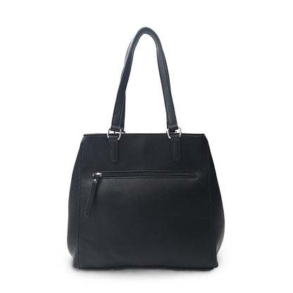 Cartera Dos Asas Alisa Negro