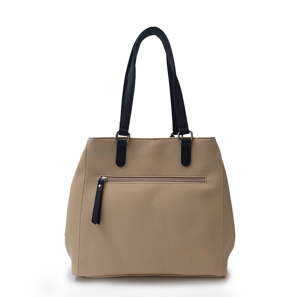 Cartera Dos Asas Alisa Beige
