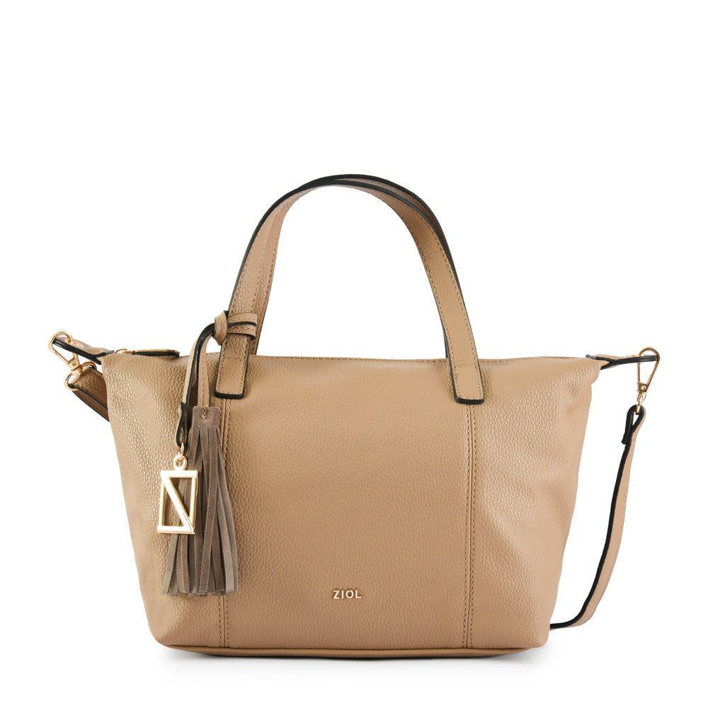 Cartera Dos Asas Anieli Beige