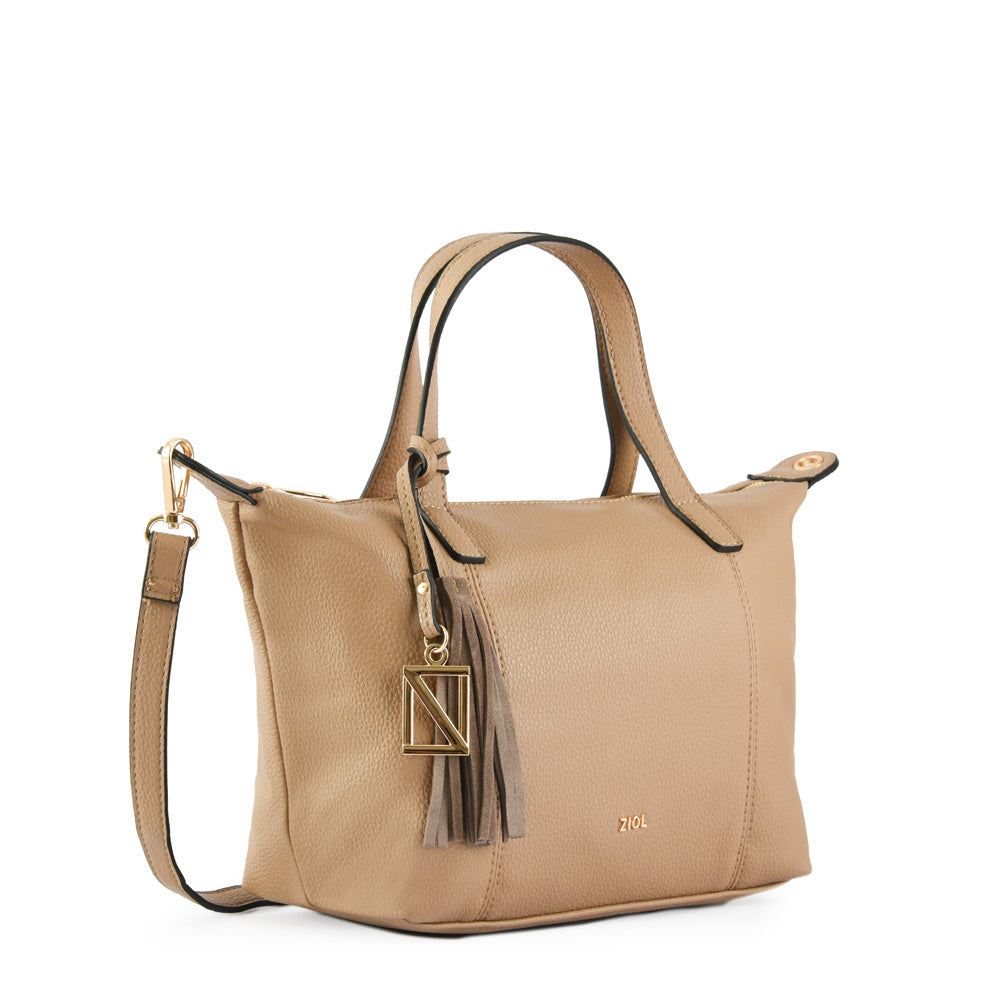 Cartera Dos Asas Anieli Beige