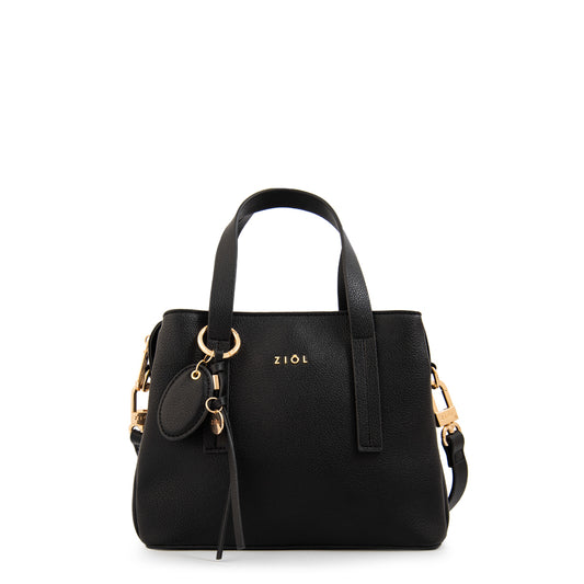 Cartera Dos Asas Pequeña Aurora Negro