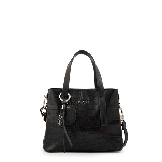 Cartera Dos Asas Pequeña Aurora Negro Especial