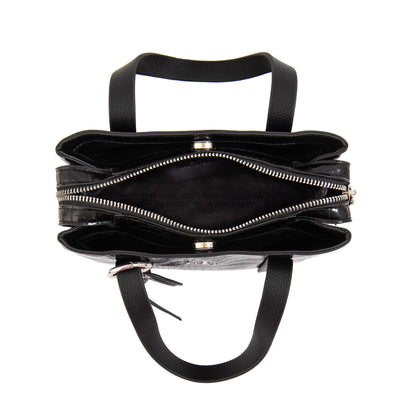 Cartera Dos Asas Pequeña Aurora Negro Especial