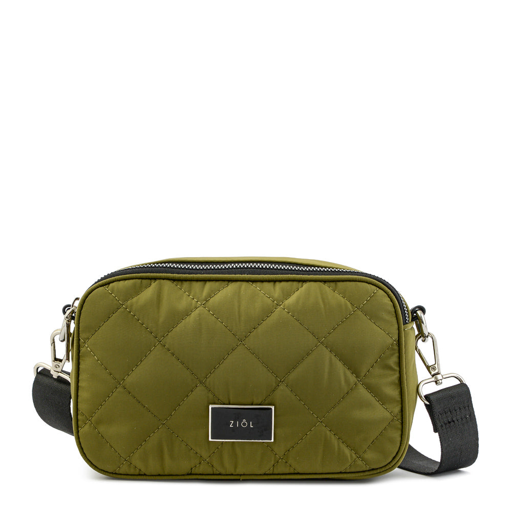 Crossbody Bouffi Verde Oscuro