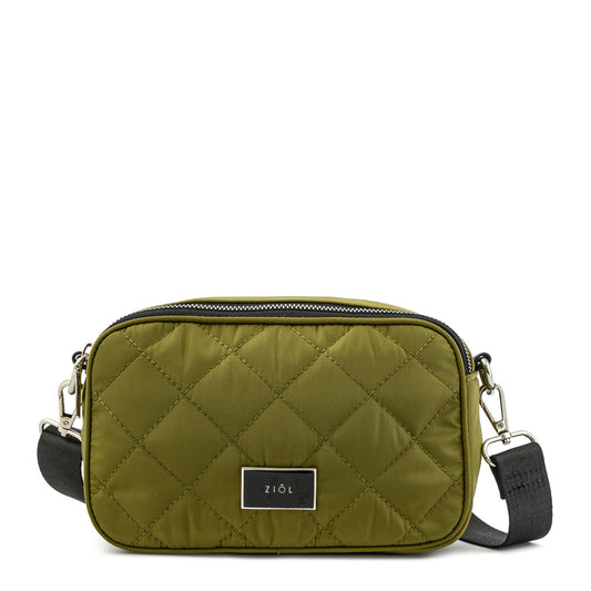Crossbody Bouffi Verde Oscuro