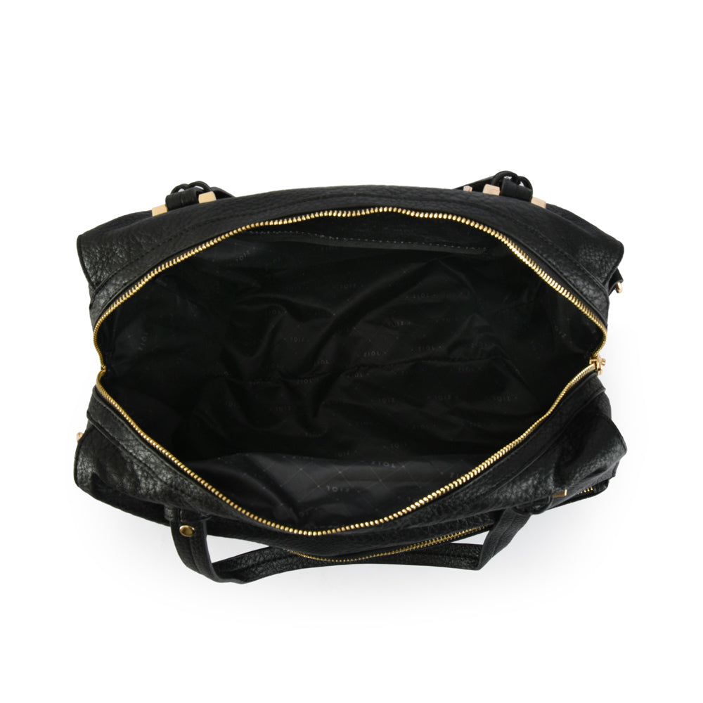 Cartera Dos Asas Cuadrille Negro